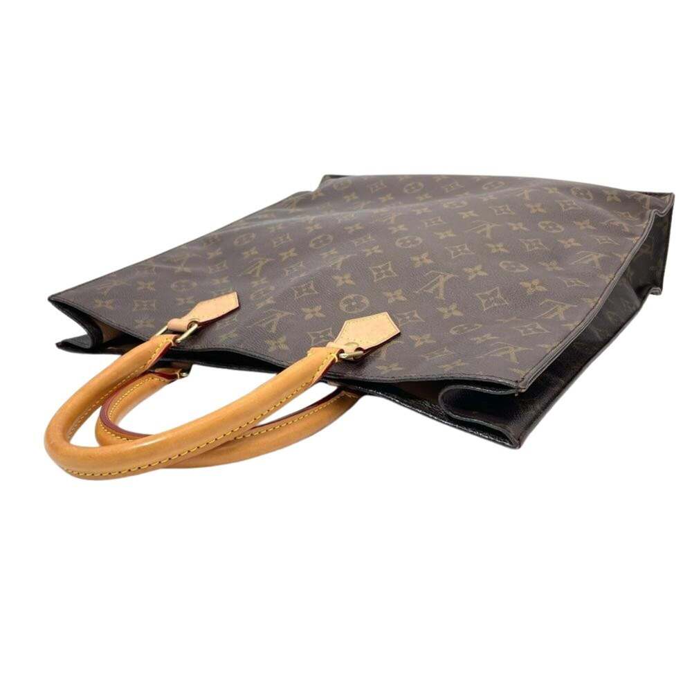 LOUIS VUITTON Brown Monogram Canvas Tote Bag - Picture 3 of 9